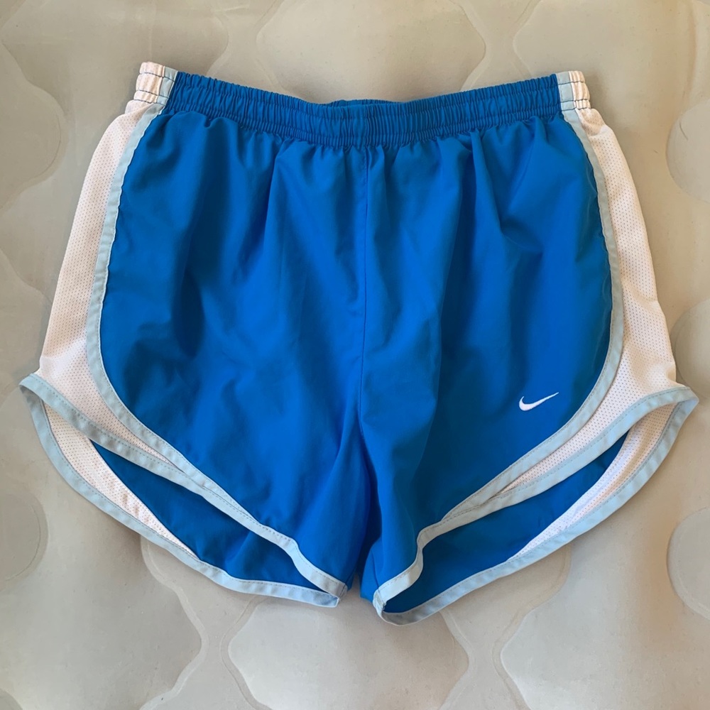 Blue Nike shorts